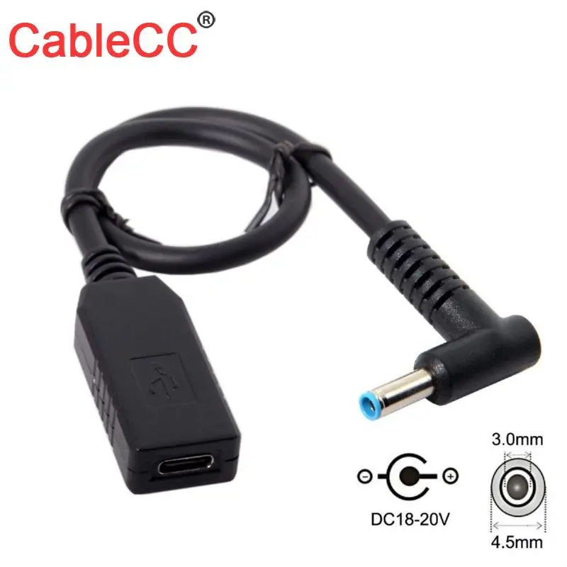 Jimier CableCC USB 3.1 Type C USB-C to DC 20V 4,5 3,0mm Power Plug PD эмулятор триггерный зарядный кабель для ноутбука