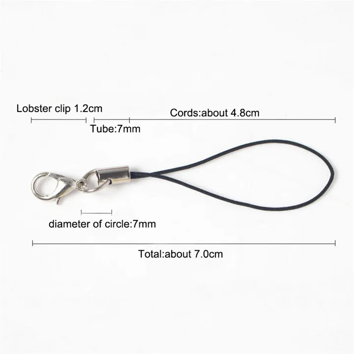 1  100pcs Diy Jewelry Accessories Lobster Clasps Mobile Phone Rope Jewelry Metal Buckle Strap Hanger For Handmade  Jewelry Marking
