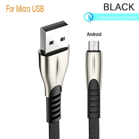 Быстрая зарядка usb type-C кабель для xiaomi redmi note USB-C мобильный телефон Быстрая зарядка type-C кабель для samsung Galaxy S9 S8 Plus - Цвет: for Micro USB