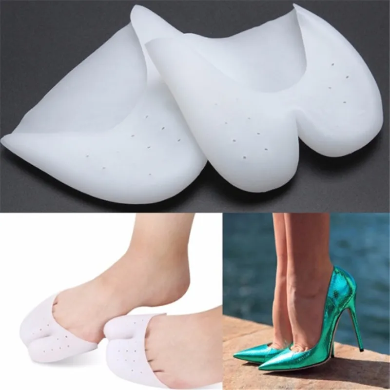 

1 Pair Multifunctional Silica Gel Soccer Or Ballet Tiptoe Sleeve Forefoot Pad Hallux Valgus Correction Sock Toe Separators Feet