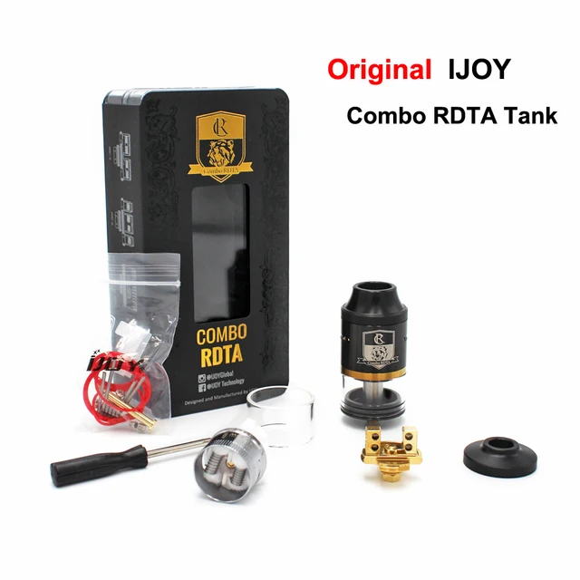 Оригинал iJoy Combo RDTA RDA RTA Югу Ом Бак 6.5 МЛ электронная сигарета Форсунки Сторона Заполнения Системы IMC2 IMC3 Палубе испаритель