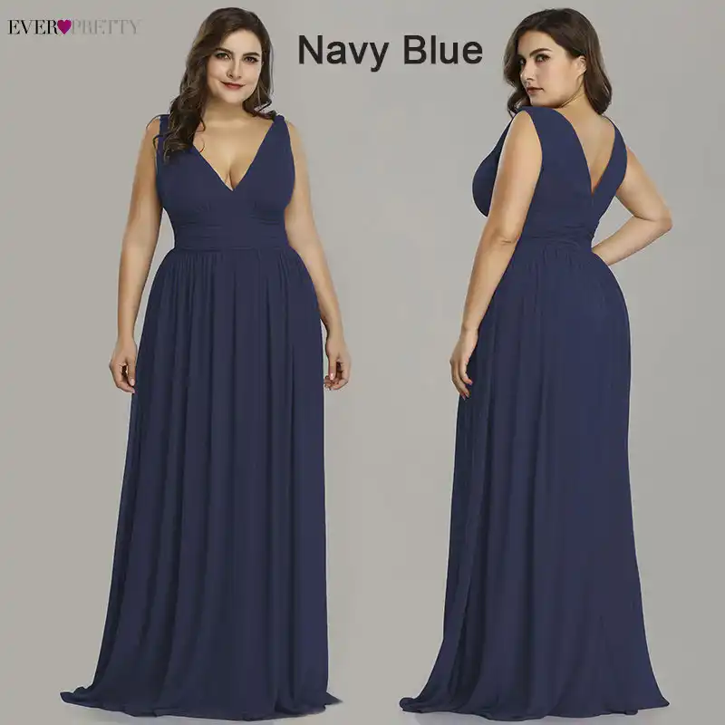 plus size navy bridesmaid dresses
