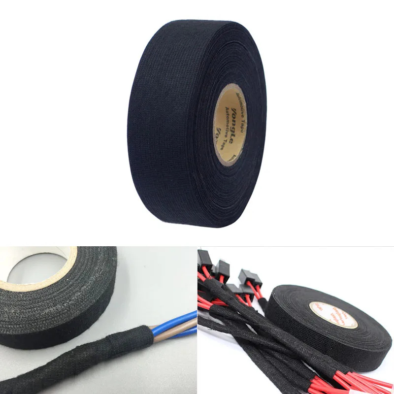 19mm x 15M High Temperature Resistance Cloth Fabric Car Harness Tape