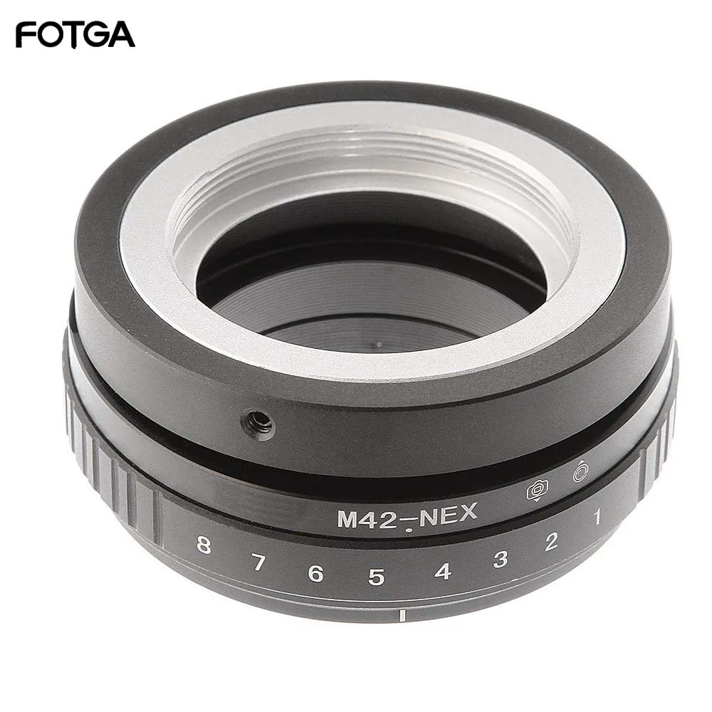 Кольцо адаптер FOTGA для объектива M42 крепление камеры Sony NEX E A7S A7R II A5100|Адаптеры объектива| |