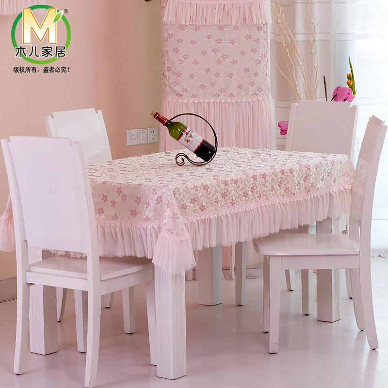 Fashion quality rustic lace fabric table cloth dining table cloth tablecloth table cloth round