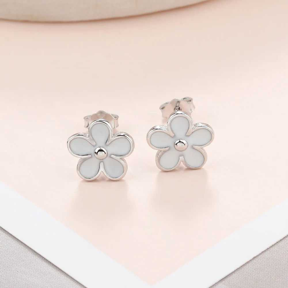 

LSC3 women fine jewelry,delicate small flower earring,925 sterling silver earring for beloved women