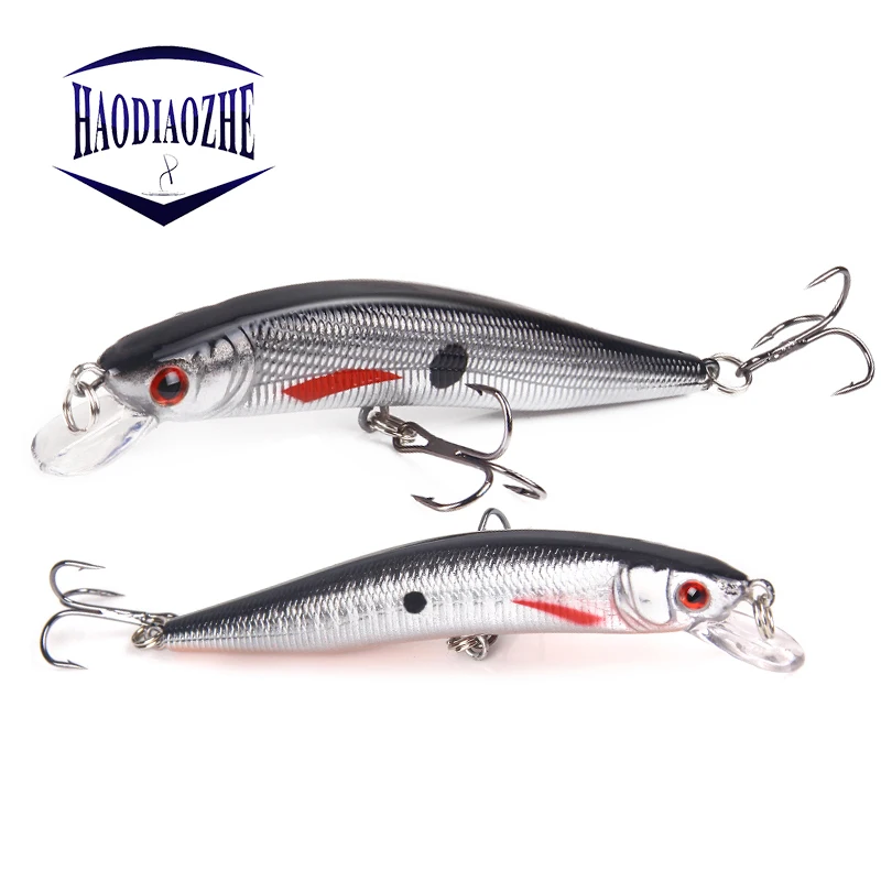 HAODIAOZHE Minnow рыболовные приманки воблеры 10 см 8 3 г 3D глаза искусственные жесткие