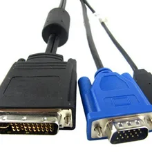 Высококачественный кабель проектора 35 pin с DVI на VGA usb кабель с магнитным 1,8 meters.35 pin с DVI на VGA+ USB