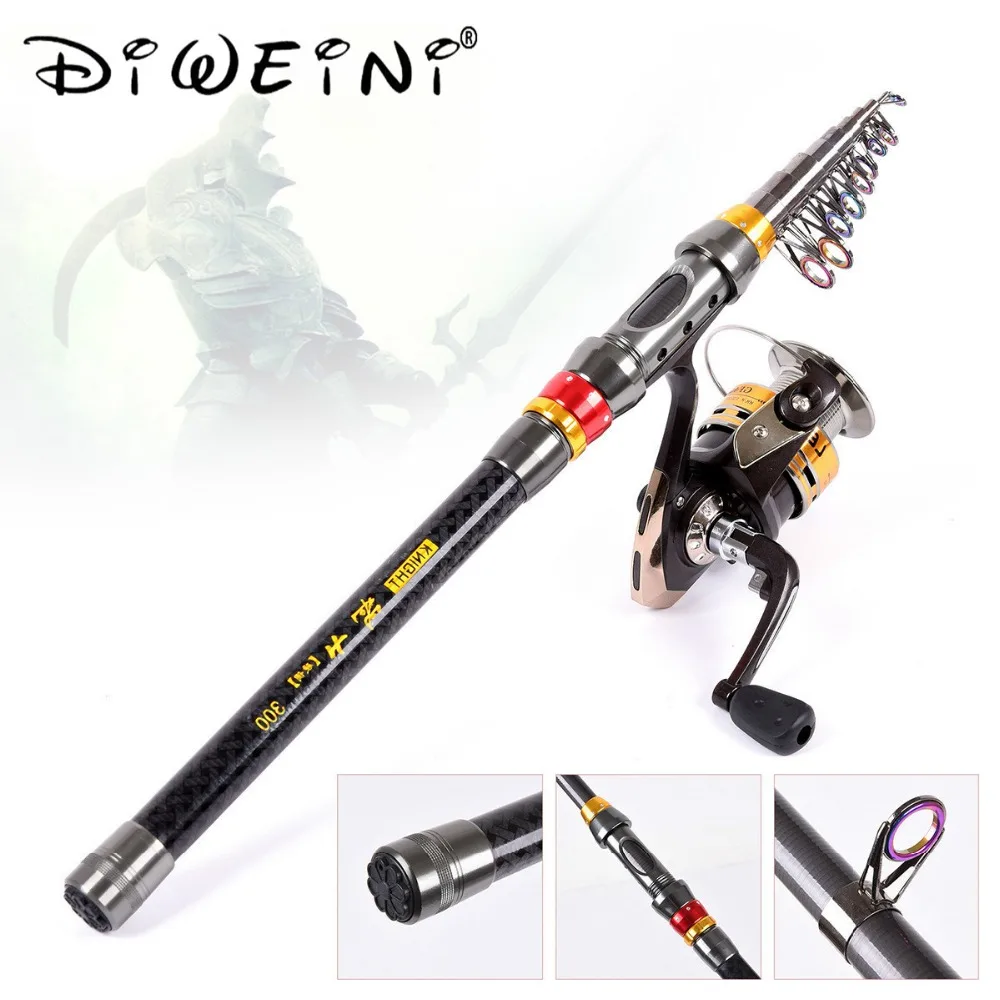 

New Sea Telescopic Fishing Rod 1.8 2.1 2.4 2.7 3 3.6m Carbon Fiber Fishing Pole Spinning Rod Carp Fishing Tackle Varas de pesca