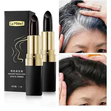 Горячая, одноразовая краска для волос, мгновенное покрытие серого корня, цвет волос, Модифицированная кремовая палочка, временное покрытие, белая краска для волос, 3,8