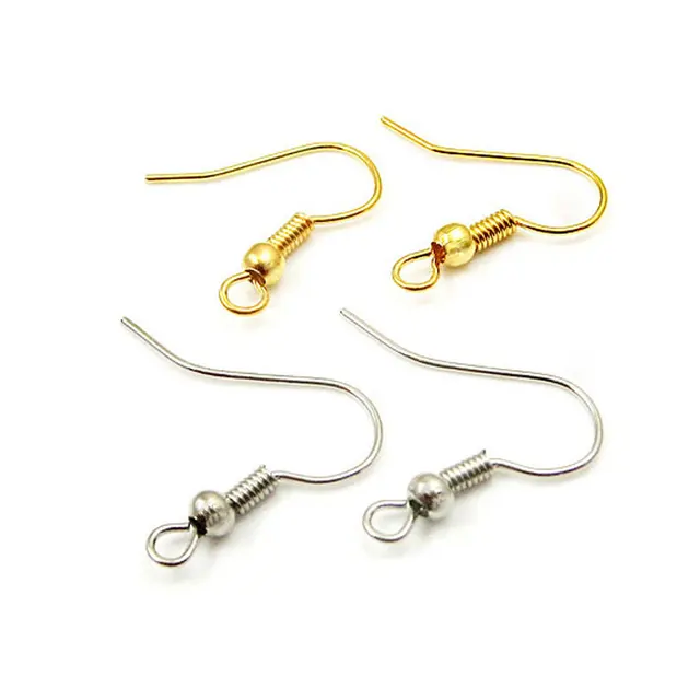 1000pcs Metal Earring Hooks 18mm Ear For Jewelry Earrings 1000pcs Metal Earring Hooks 18mm Ear For Jewelry Earrings Findings And Components Diy Accessories Eh