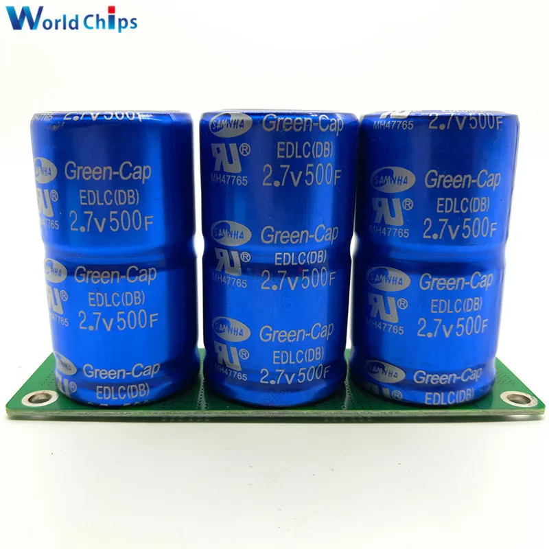 

Farad Capacitor Module 8.1V 166F Super Capacitance 2.7V 500F Super Capacitor Ultracapacitor High Frequency With Protection Board