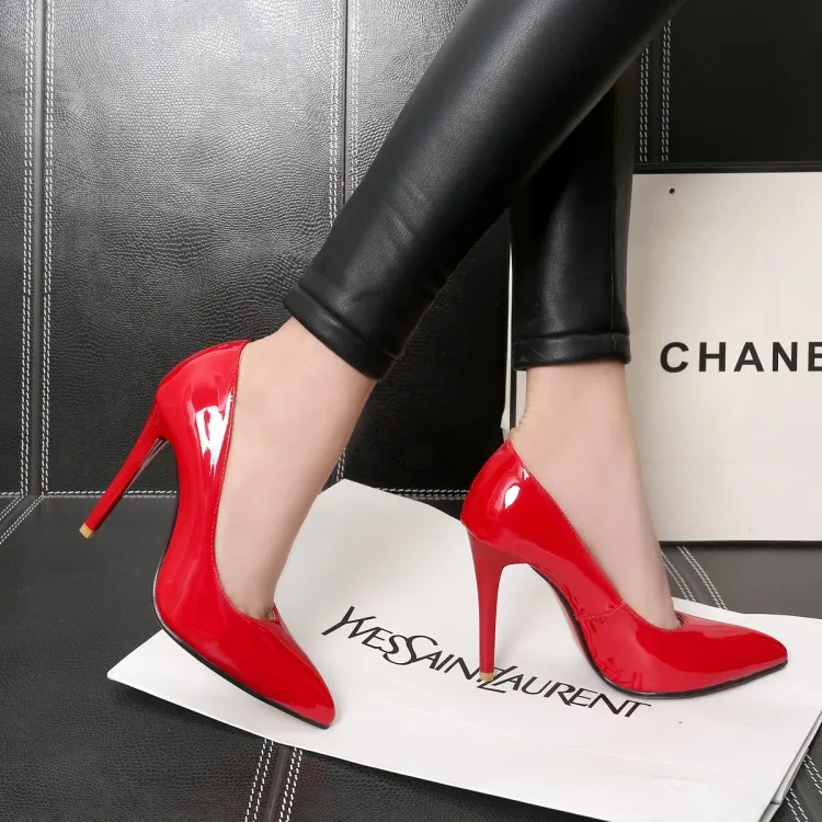 Big Size 11 12 13 14 15 16 17 ladies high heels women shoes woman pumps Pointed Package the heel Fine with Single shoes
