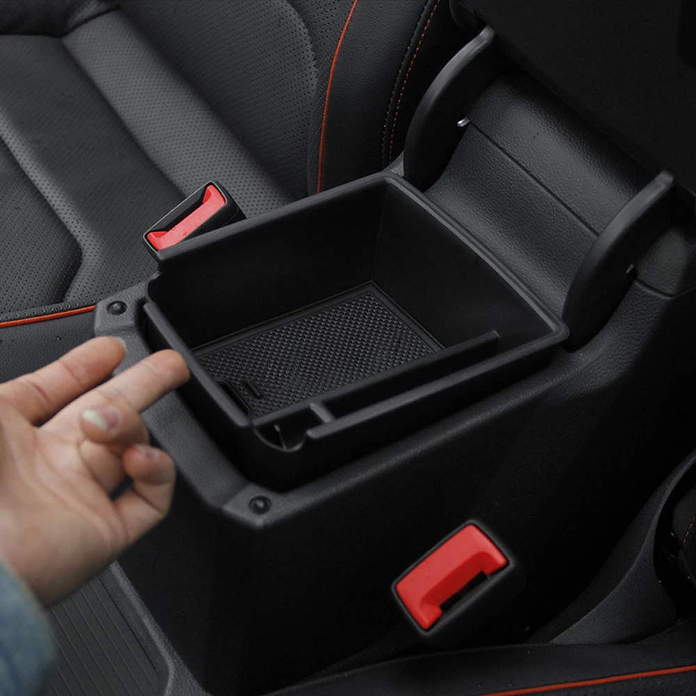 Armrest Center Storage Box Container Glove Organizer Case For Volkswagen  VW Tiguan mk2 2016 2017 2018 2019