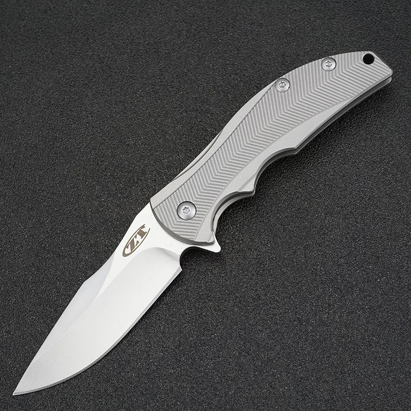 ZT0606 складной нож D2 лезвие TC4 ручка из титанового сплава шарикоподшипник карманные походные Ножи EDC инструмент