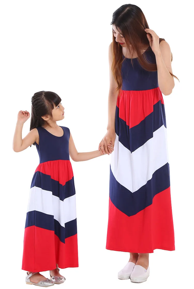 Платье для мамы и дочки в полоску детей родителей|mom and daughter dress|mom daughtermother dresses clothes