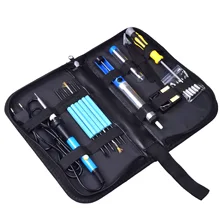 EU/US Plug14 в 1 Внутренний регулируемый Электрический паяльник 110 В/220 В 60 Вт с набором инструментов