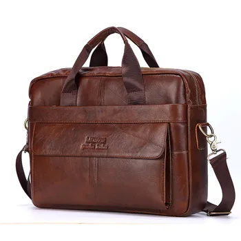 Men Genuine Leather Handbag