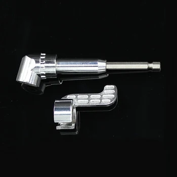 

Adapter Screwdriver 1/4 Hex Magnetic Angle Driver Bit 105 Degree Adjustable Thumb Flange Off-Set Power Head Power Drill Driver