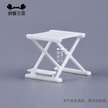 

3pcs 1:25 Dollhouse mini Furniture Miniature Doll accessories Chinese Style Plastic Small Seat Set