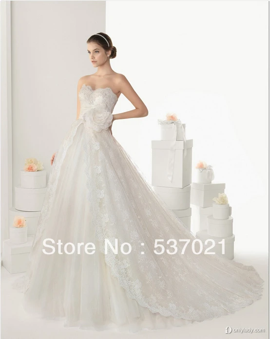 brand wedding dress Free shippingMermaid Design Spaghetti Straps Sweetheart 2013 Lace Wedding Dress Low Back | Свадьбы и торжества