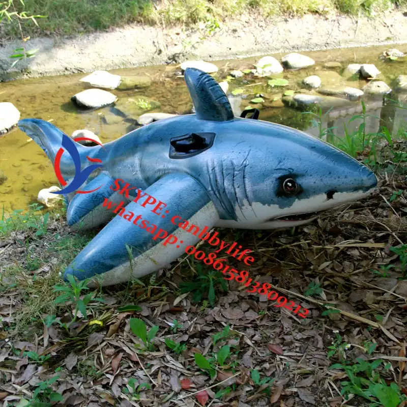 intex great white shark pool float