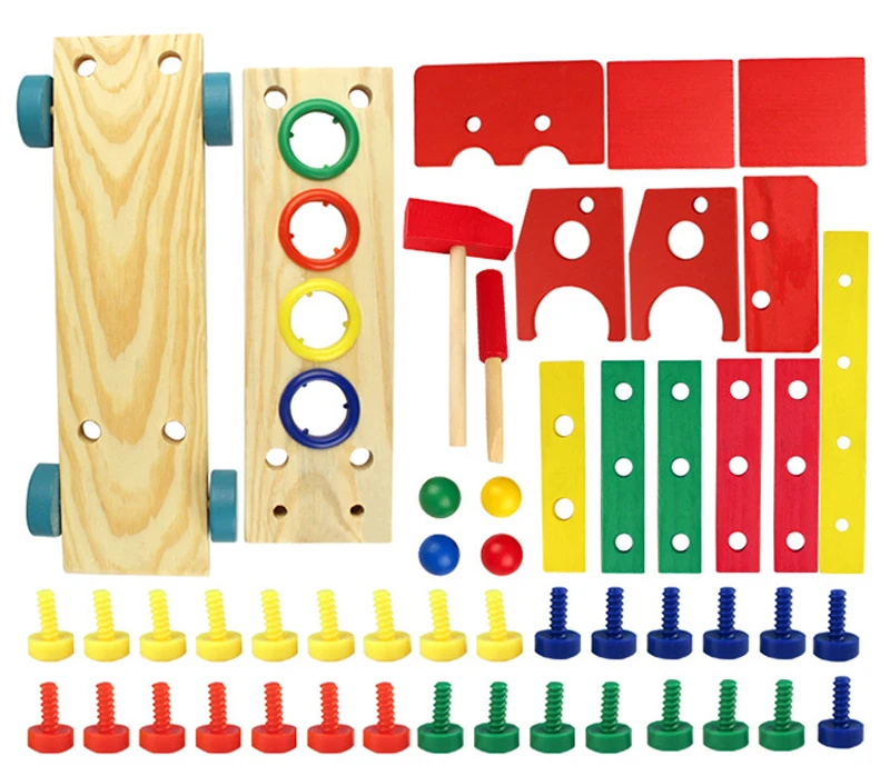 Montessori educacional brinquedos de madeira para crianças