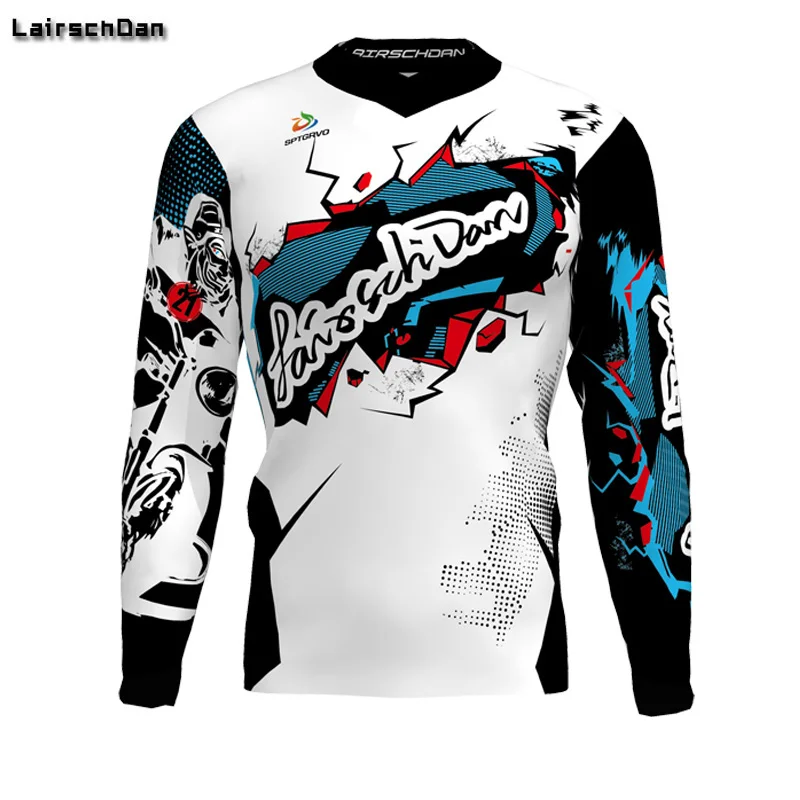 SPTGRVO LairschDan BMX Enduro футболка для езды на горном велосипеде по бездорожью, для мотокросса, Mtb Футболка женская/Мужская одежда для гоночного велосипеда DH