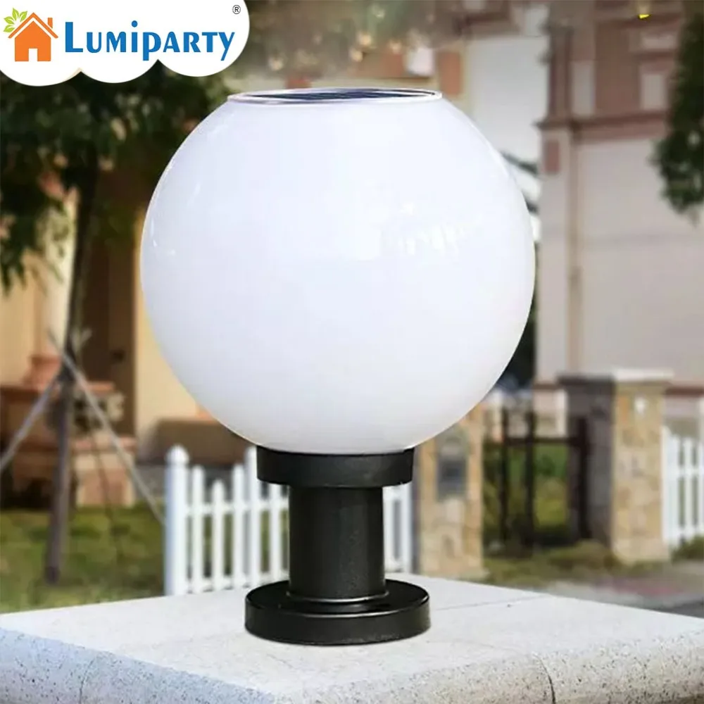 Водонепроницаемый круглый настенный светильник LumiParty на солнечной батарее