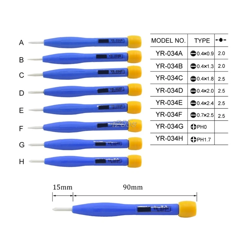 

8Pcs Adjust Frequency Screwdriver Anti Static Plastic Ceramic Set Hand Tool New T16 Drop ship
