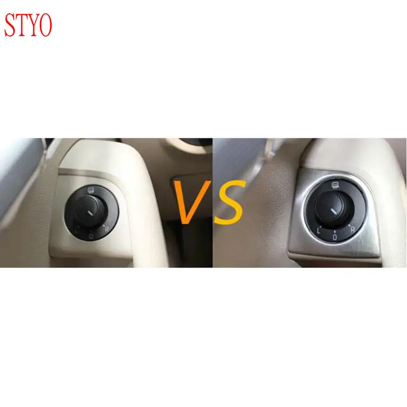 

STYO Car stainless steel interior Inner Door Handle Holder Window Lift Switch Cover TRIM For LHD Octavia MK3 A7 2015 -2019