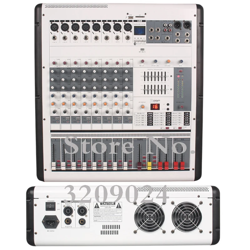 8 channel reverb USB microphone mixer professional singing KTV