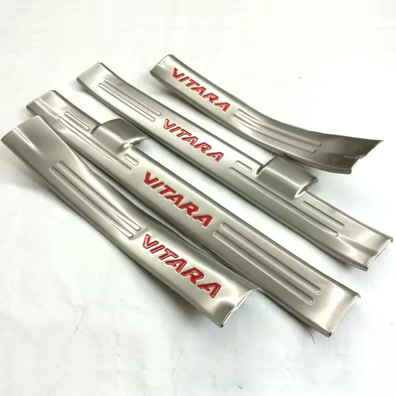 

For 2015 2016 Suzuki Vitara inside Door Sill Scuff Plate Welcome Pedal Stainless Steel Car Styling Accessories