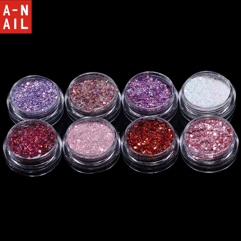 -1set-8boxes-8-Pink-Colors-Shiny-Nail-Art-Glitters-Sequins-Red-Pink-Purple-Nail-Tip