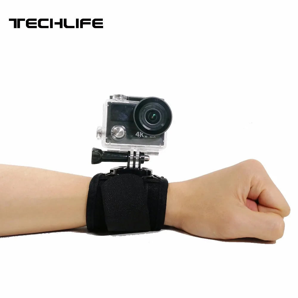 

360 Degree Rotation Hand Wrist Strap For Gopro Hero 5 4 xiaomi 4k Hand Band Belt For Go pro SJCAM SJ4000 sport Action Camera