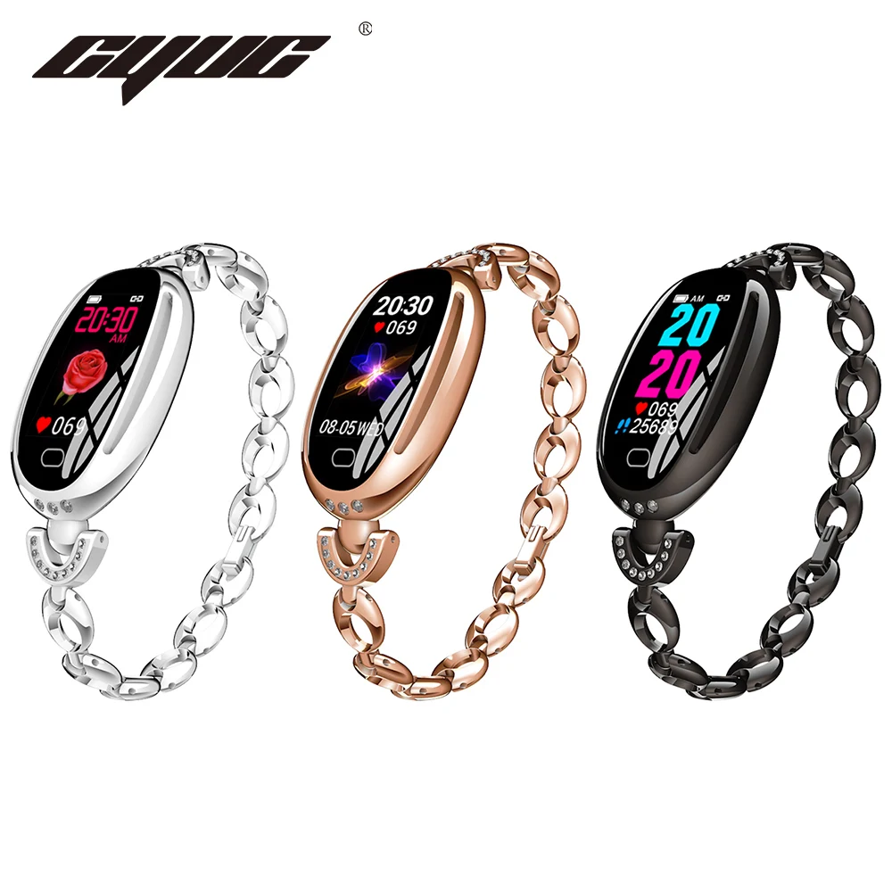 

CYUC E68 Lady Smart Watch Heart Rate Monitor IP67 Waterproof Sport Fitness Women Brecelet 14 Days Standby Health Wristband