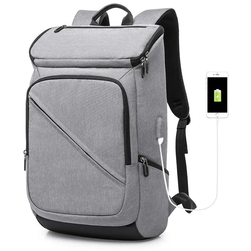 MLUCKY Men Backpack Male Business Travel Backpack USB Design 17 Inch Laptop Backpack Women Bag ...