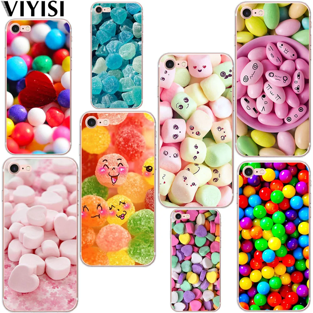 

Colored Candy For Apple iPhone X XS MAX XR IPhone 7 case 8 6 6S Plus Cover 5 5S SE Phone Case Soft TPU Silicone Back Coque Shell