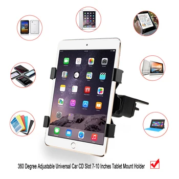 

soporte tablet coche Stand for iPad stand mini 2 3 4 Air 2 Pro 9.7 LG Universal 7-11 inch Tablet Car holder Stand Auto CD Mount