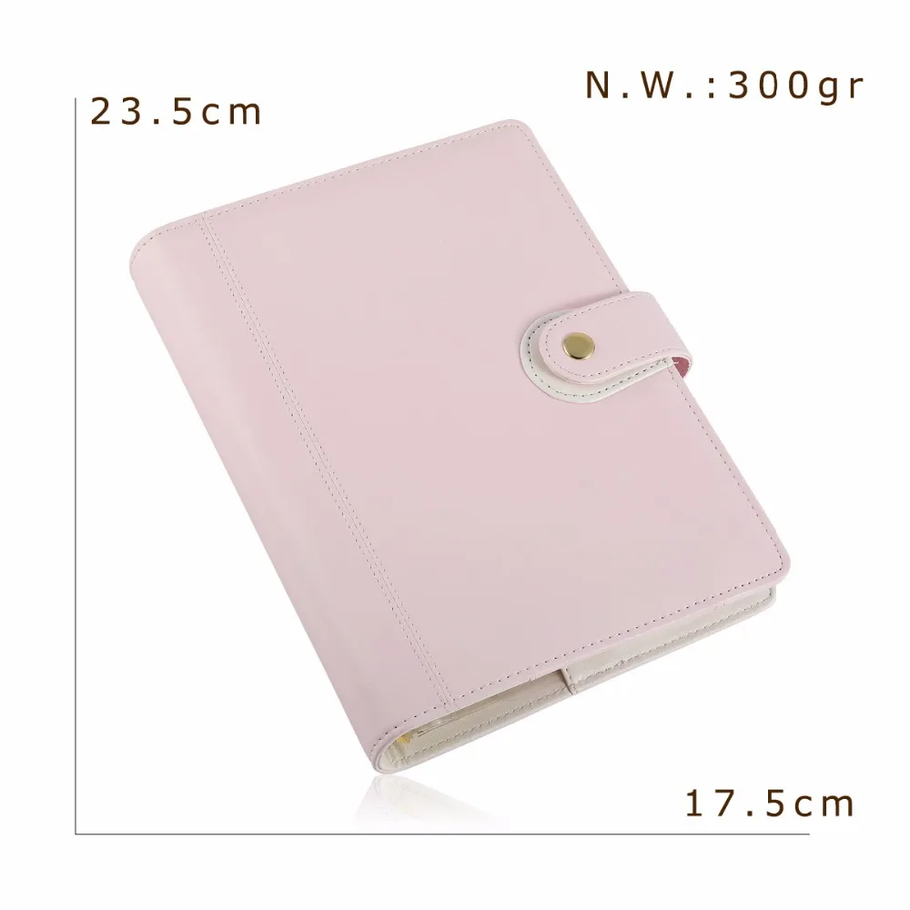 Revistas de Viagem Harphia Zíper Planejador Folha Solta Espiral Caderno 2020-2019 Macaron Agenda Organizador a5 4 Cheap Cadernos