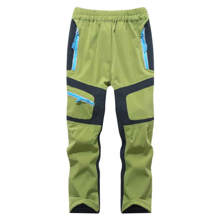 TRVLWEGO, Походные штаны для путешествий, летние детские штаны в стиле пэчворк, детский спортивный быстрый сухой с защитой от ультрафиолета, розовый, синий - Цвет: Olive green