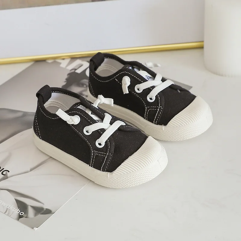 

Kids Canvas Shoes Casual Sneakers Toddler Boys Girls Sports Shoes Children Running Fashion Soft Breathable Shoes Non-slip Design
