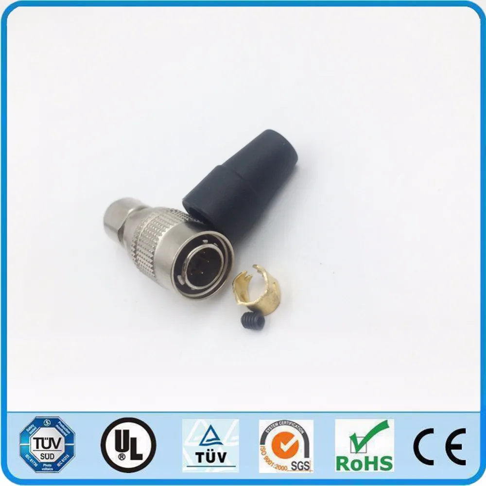 Hirose Metal Circular Connector 6 pin Male Plug HR 10A 7P 6P for Red