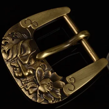 

Men pure Brass Belt Buckle new word of mouth wide belt buckle buckle leisure Jeans Belt Buckle