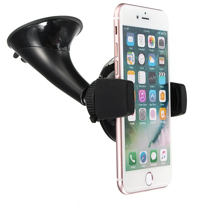 2 in 1 Universal Windshield Mount Phone Holder Wireless Car Charger