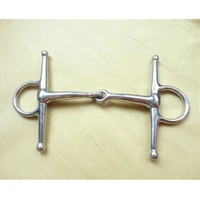 5 дюймов нержавеющая сталь Полный щек бит конское оборудование Snaffle бит(H0907