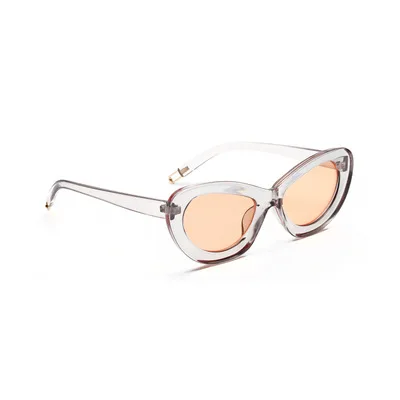 Винтажные Солнцезащитные очки кошачий глаз для женщин карамельных цветов Ретро брендовые дизайнерские солнцезащитные очки для мужчин Большие Кошачьи очки UV400
