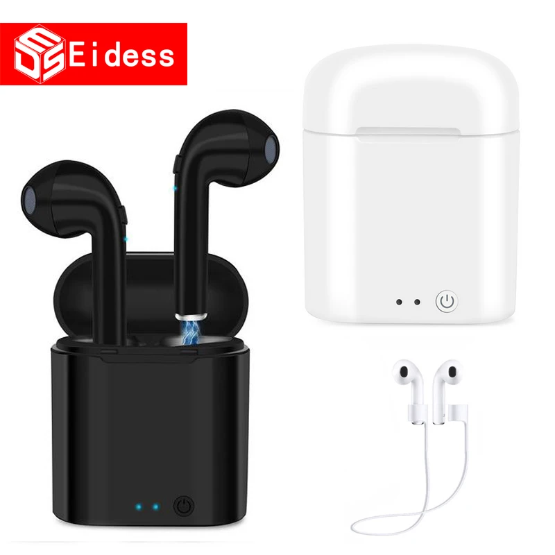 Беспроводные мини наушники i7s TWS портативная Bluetooth гарнитура невидимые для всех