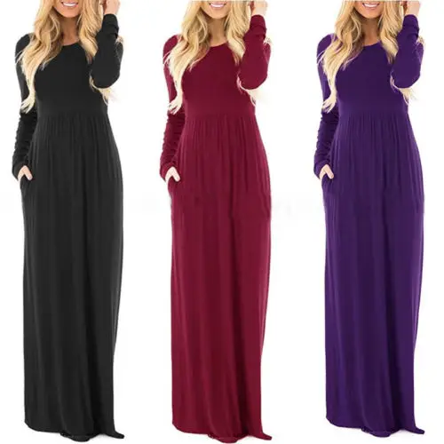 simple plain long frock