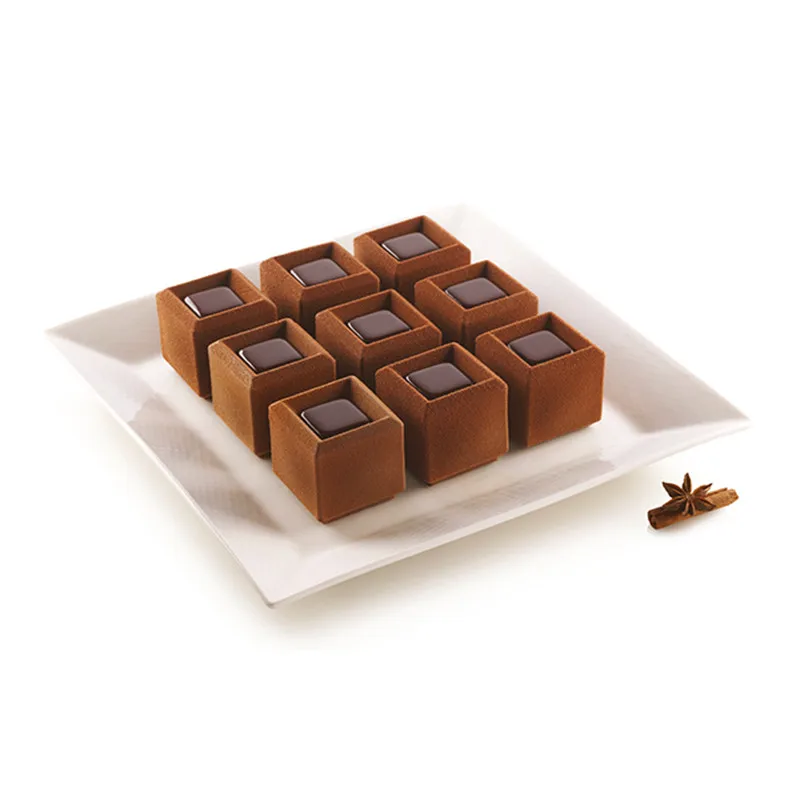 SHENHONG 28 отверстий канавка куб силиконовая форма для торта для выпечки шоколадных конфет форма для выпечки украшения для муссов и десертов сковорода Moule инструменты